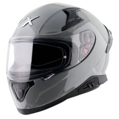 Axor Apex Nardo Grey Gloss Kapalı Motosiklet Kaskı 