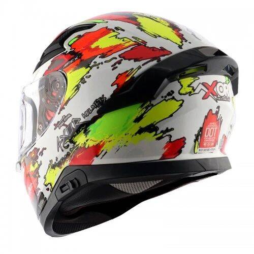 AXOR APEX RACER WHİTE NEON Kapalı Motosiklet Kaskı - 3