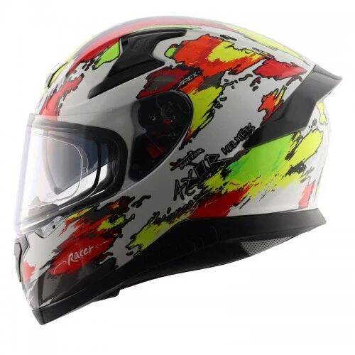 AXOR APEX RACER WHİTE NEON Kapalı Motosiklet Kaskı - 2
