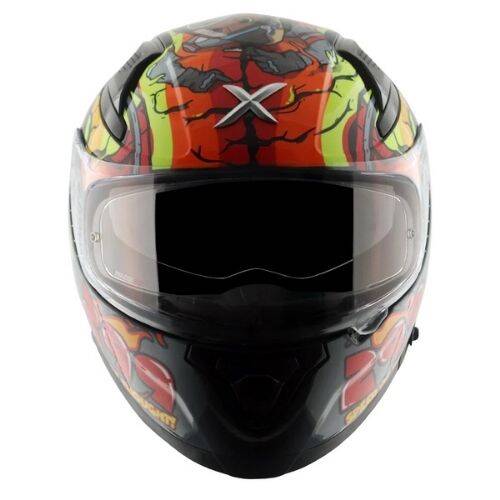AXOR APEX XBHP 299 NEON YELLOW BLUE Kapalı Motosiklet Kaskı - 2