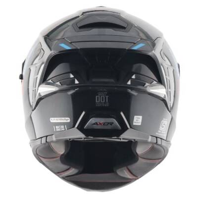 AXOR BRUTALE KRYPTİC-E Black Blue Motosiklet Kaskı - 5