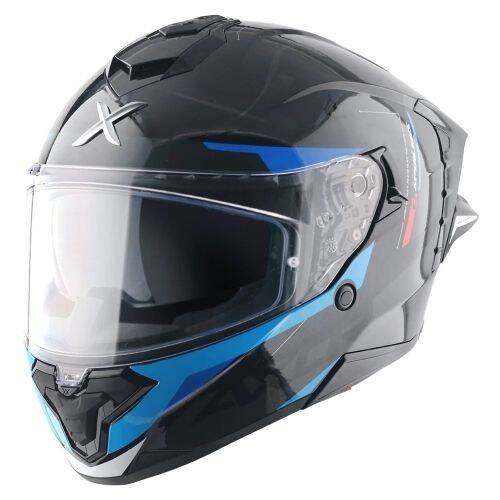 AXOR BRUTALE KRYPTİC-E Black Blue Motosiklet Kaskı - 1