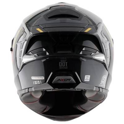 AXOR BRUTALE KRYPTİC-E Black Yellow Motosiklet Kaskı - 5