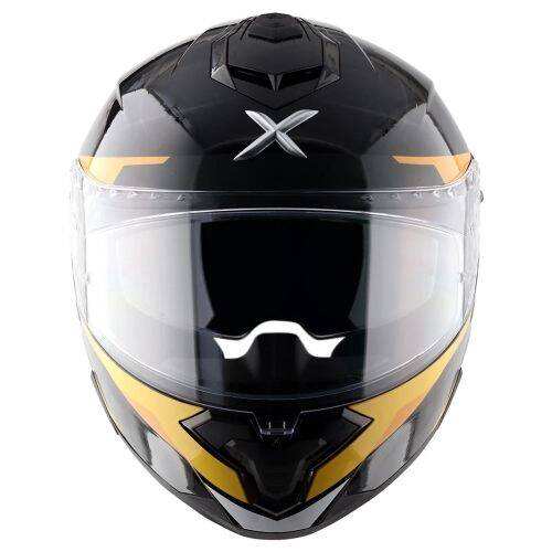 AXOR BRUTALE KRYPTİC-E Black Yellow Motosiklet Kaskı - 2