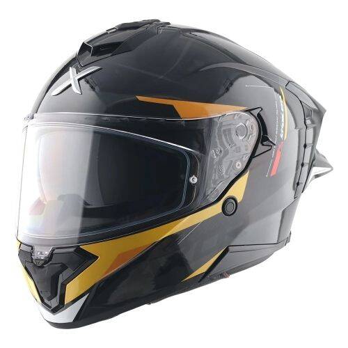 AXOR BRUTALE KRYPTİC-E Black Yellow Motosiklet Kaskı - 1
