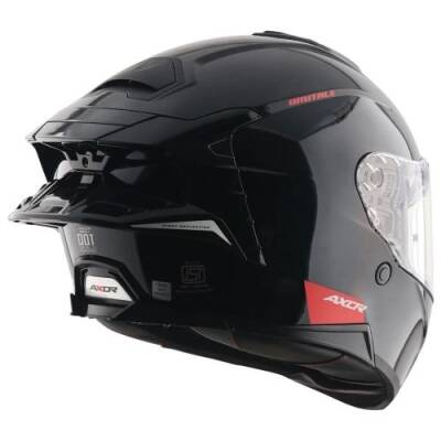 AXOR BRUTALE SC-E Black Motosiklet Kaskı - 6
