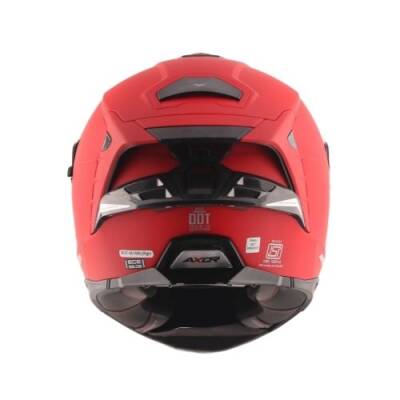 AXOR BRUTALE SC-E Dull Red Motosiklet Kaskı - 4