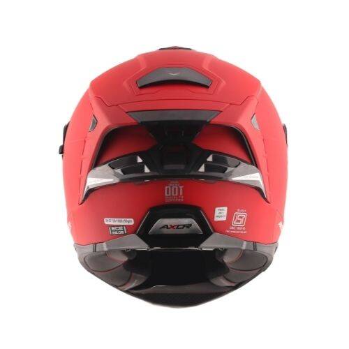 AXOR BRUTALE SC-E Dull Red Motosiklet Kaskı - 4