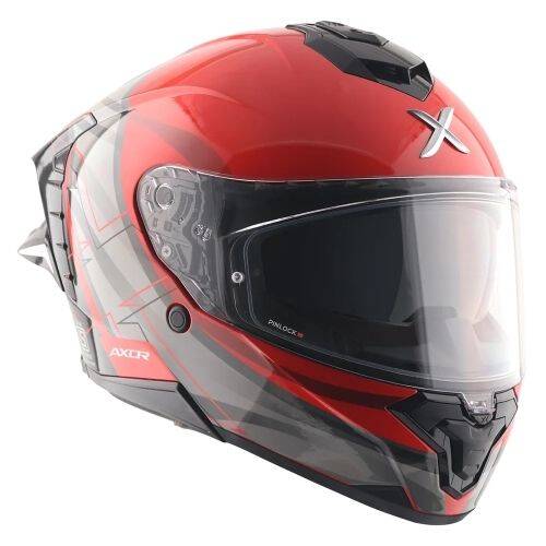 AXOR BRUTALE SURGES-E Black Red Motosiklet Kaskı - 8