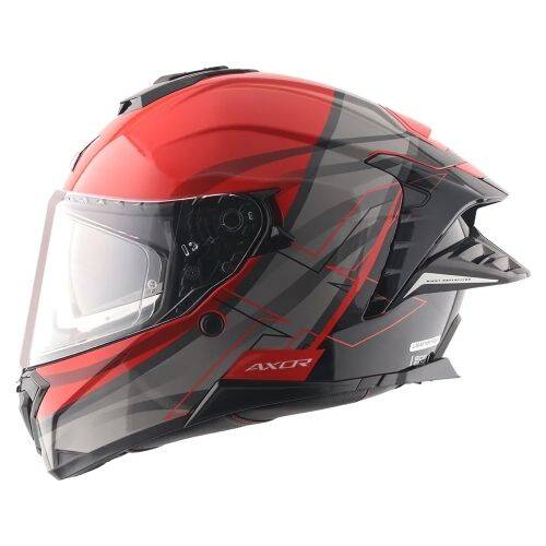 AXOR BRUTALE SURGES-E Black Red Motosiklet Kaskı - 5