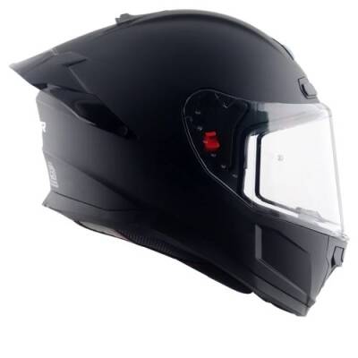 AXOR SABER SOLİD-E Mat Siyah Motosiklet Kaskı - 6