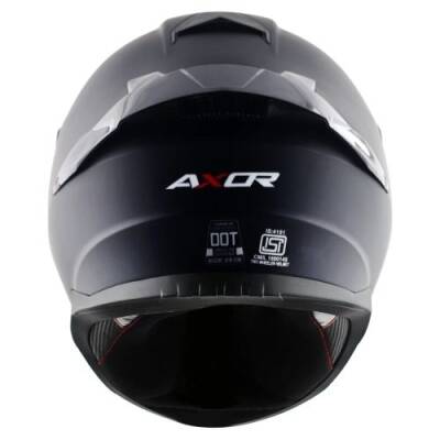 AXOR SABER SOLİD-E Mat Siyah Motosiklet Kaskı - 4