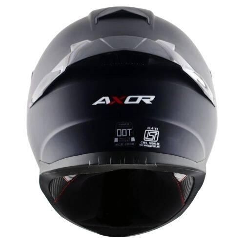 AXOR SABER SOLİD-E Mat Siyah Motosiklet Kaskı - 4