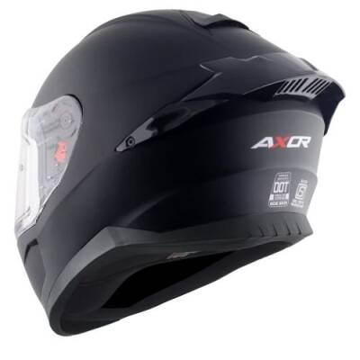 AXOR SABER SOLİD-E Mat Siyah Motosiklet Kaskı - 3