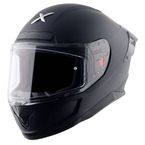 AXOR SABER SOLİD-E Mat Siyah Motosiklet Kaskı - 1