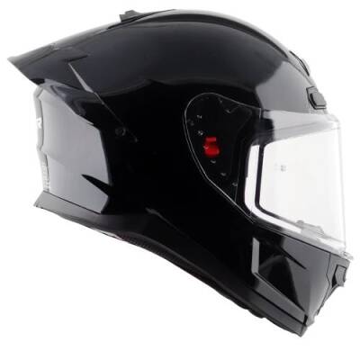 AXOR SABER SOLİD-E Siyah Motosiklet Kaskı - 6