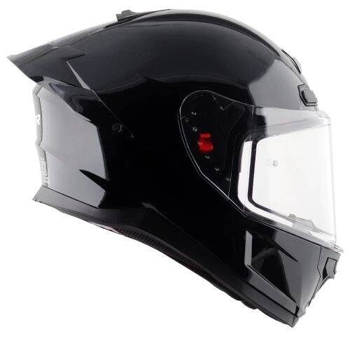 AXOR SABER SOLİD-E Siyah Motosiklet Kaskı - 6