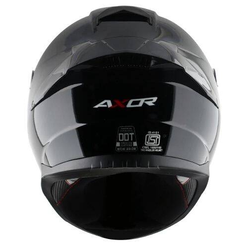AXOR SABER SOLİD-E Siyah Motosiklet Kaskı - 4