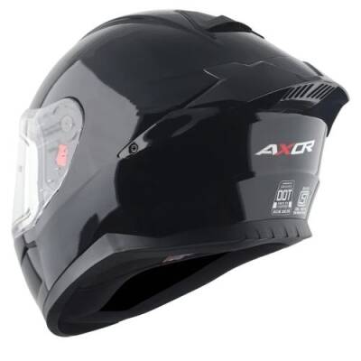 AXOR SABER SOLİD-E Siyah Motosiklet Kaskı - 3