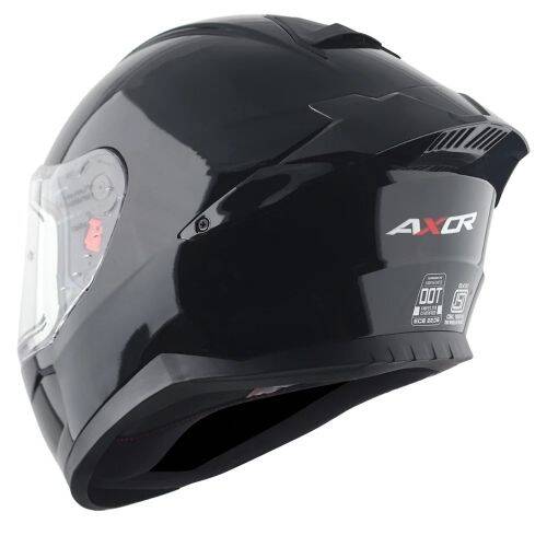 AXOR SABER SOLİD-E Siyah Motosiklet Kaskı - 3