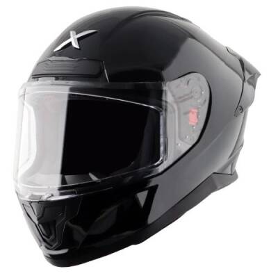 AXOR SABER SOLİD-E Siyah Motosiklet Kaskı 