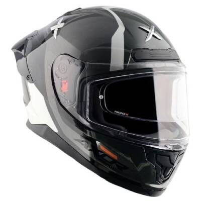 AXOR SABER SPARK-E İnci Beyazı Motosiklet Kaskı - 7
