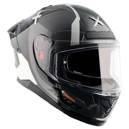 AXOR SABER SPARK-E İnci Beyazı Motosiklet Kaskı - 7