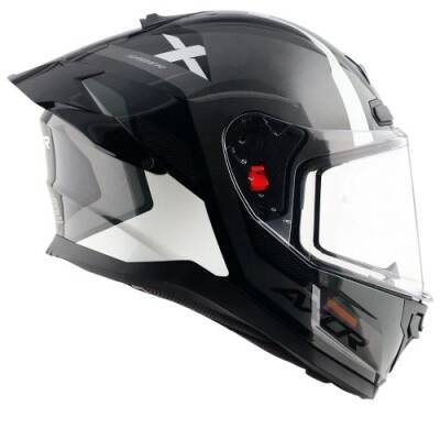 AXOR SABER SPARK-E İnci Beyazı Motosiklet Kaskı - 8