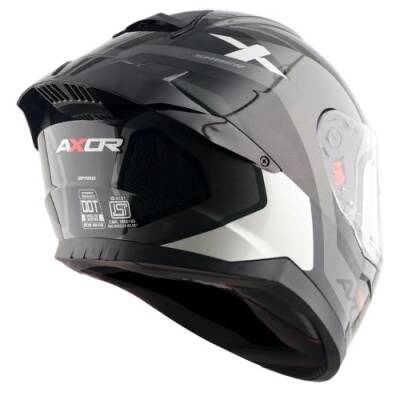 AXOR SABER SPARK-E İnci Beyazı Motosiklet Kaskı - 6