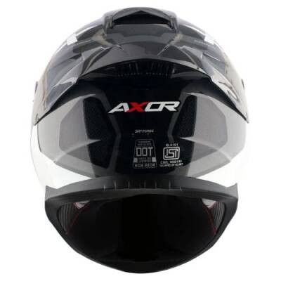 AXOR SABER SPARK-E İnci Beyazı Motosiklet Kaskı - 5