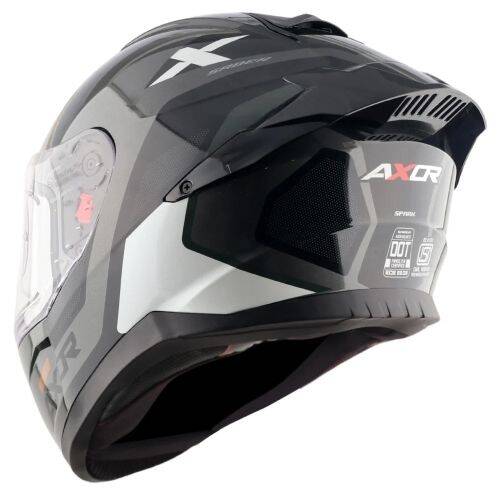 AXOR SABER SPARK-E İnci Beyazı Motosiklet Kaskı - 4