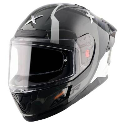 AXOR SABER SPARK-E İnci Beyazı Motosiklet Kaskı - 1