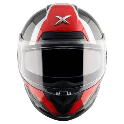 AXOR SABER SPARK-E Kırmızı Siyah Motosiklet Kaskı - 2