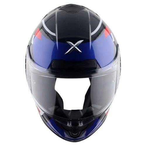 AXOR SABER X-SPORT-E Mat Siyah Mavi Motosiklet Kaskı - 8