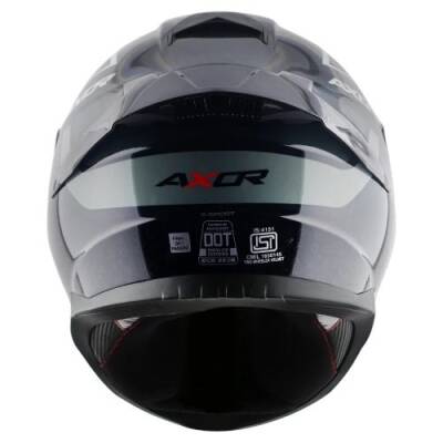 AXOR SABER X-SPORT-E Mat Siyah Mavi Motosiklet Kaskı - 5