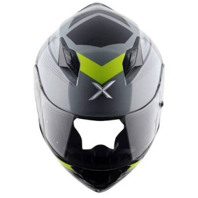 AXOR SH-890 CORNET-E Mat Siyah Sarı Motosiklet Kaskı - 9