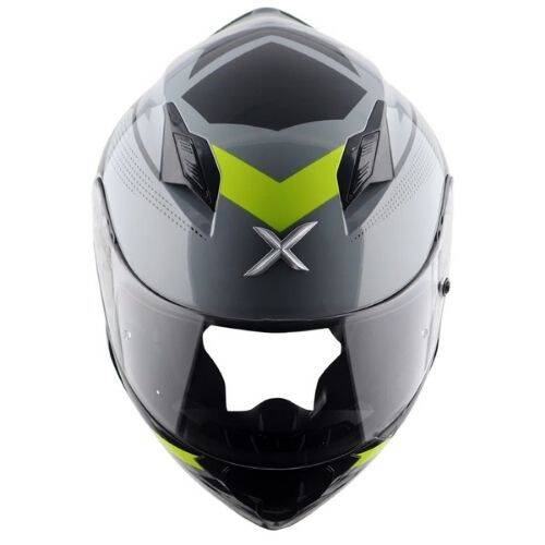 AXOR SH-890 CORNET-E Mat Siyah Sarı Motosiklet Kaskı - 9