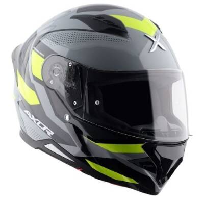AXOR SH-890 CORNET-E Mat Siyah Sarı Motosiklet Kaskı - 8