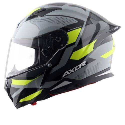 AXOR SH-890 CORNET-E Mat Siyah Sarı Motosiklet Kaskı - 3