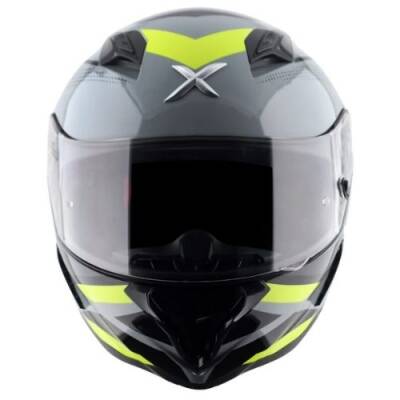 AXOR SH-890 CORNET-E Mat Siyah Sarı Motosiklet Kaskı - 2