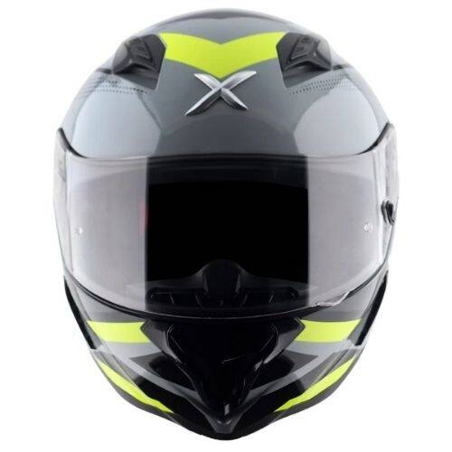 AXOR SH-890 CORNET-E Mat Siyah Sarı Motosiklet Kaskı - 2