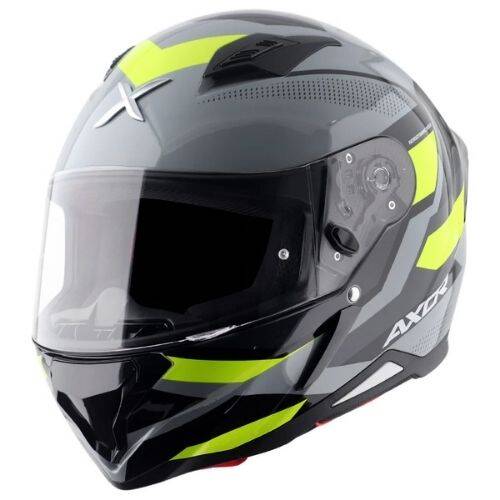 AXOR SH-890 CORNET-E Mat Siyah Sarı Motosiklet Kaskı - 1