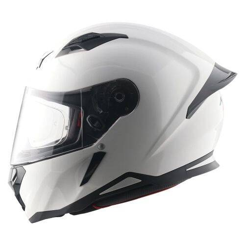 AXOR SH-890 HUNTER-E İnci Beyazı Motosiklet Kaskı - 4