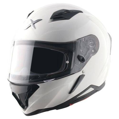 AXOR SH-890 HUNTER-E İnci Beyazı Motosiklet Kaskı - 1