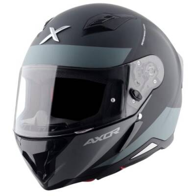 AXOR SH-890 HUNTER TURBO-E Mat Siyah Gri Motosiklet Kaskı 