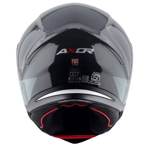 AXOR SH-890 HUNTER TURBO-E Siyah Gri Motosiklet Kaskı - 5