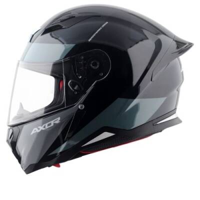 AXOR SH-890 HUNTER TURBO-E Siyah Gri Motosiklet Kaskı - 3