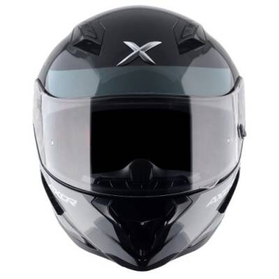 AXOR SH-890 HUNTER TURBO-E Siyah Gri Motosiklet Kaskı - 2