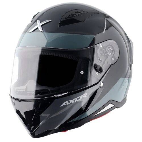 AXOR SH-890 HUNTER TURBO-E Siyah Gri Motosiklet Kaskı - 1