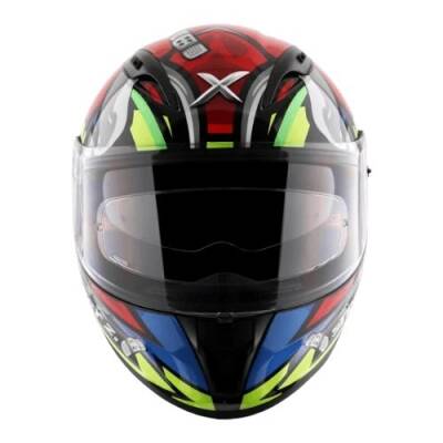 AXOR STREET BOBBY Black Red Kapalı Motosiklet Kaskı - 2
